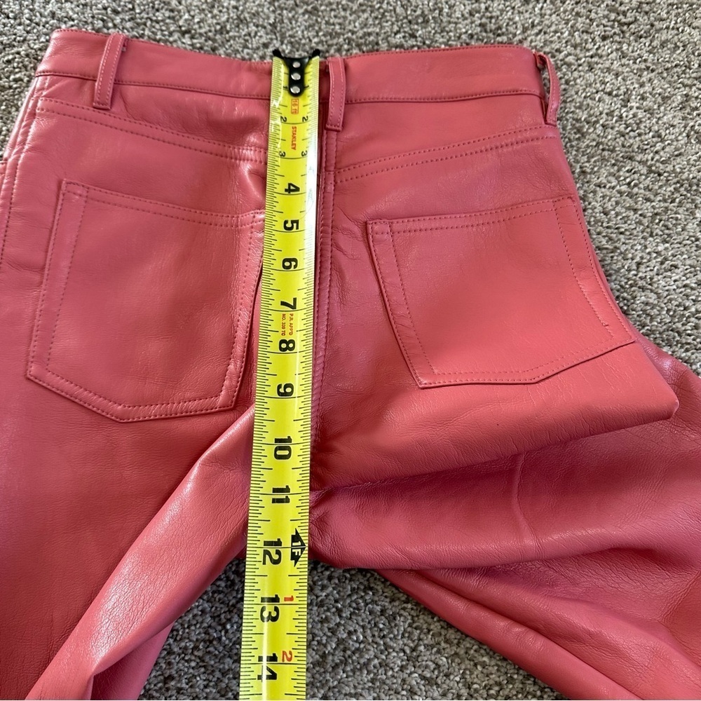 Wilfred The Melina™ Cropped Pant Size 2 Warm Sienna Red Vegan Leather - Picture 9 of 10